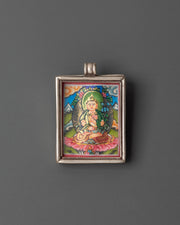 Silver Thangka locket
