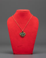 Handmade Turquoise Green Tara Locket