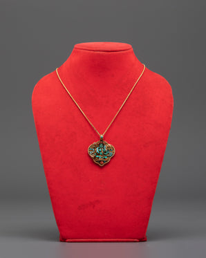 Handmade Turquoise Green Tara Locket