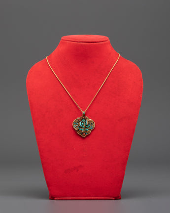 Handmade Turquoise Green Tara Locket
