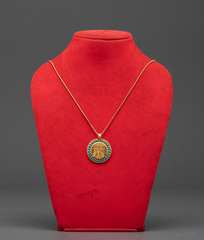 Silver Conch Locket | Buddhist Jewelry Pendant