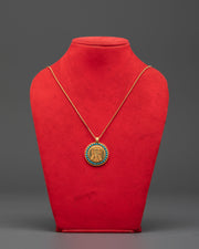 Silver Conch Locket | Buddhist Jewelry Pendant
