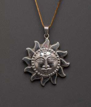 Sun Face Locket