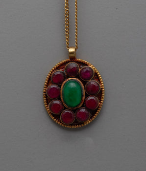 Copper Pendant Ruby