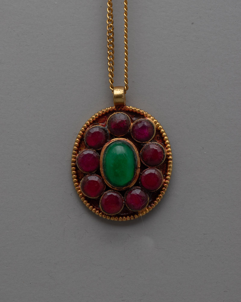 Copper Pendant Ruby