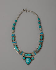 White Metal Tibetan Necklace