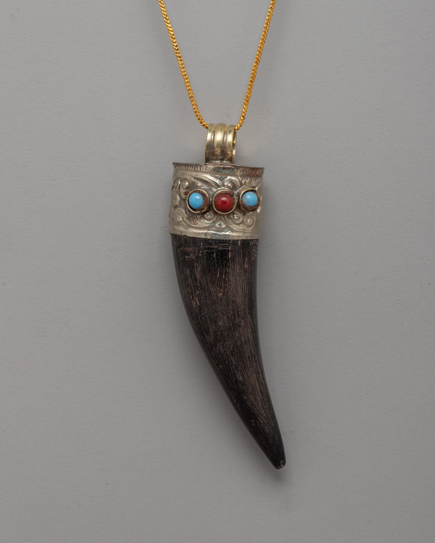 Ethically Sourced Goat Horn Coral  Pendant