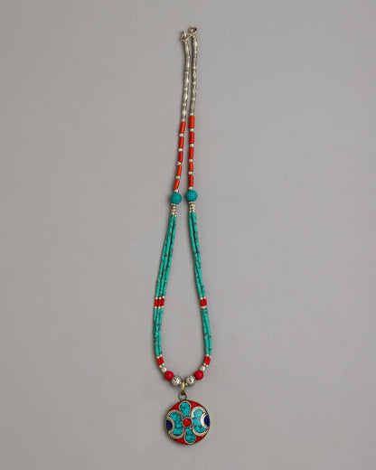 tibetan coral necklace