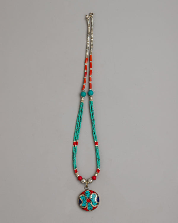 tibetan coral necklace
