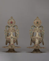 Pair of Tibetan Tsebum Long Life Vases&nbsp;