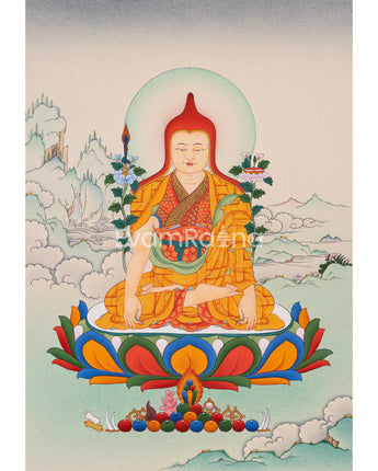 Handmade Longchenpa Thangka