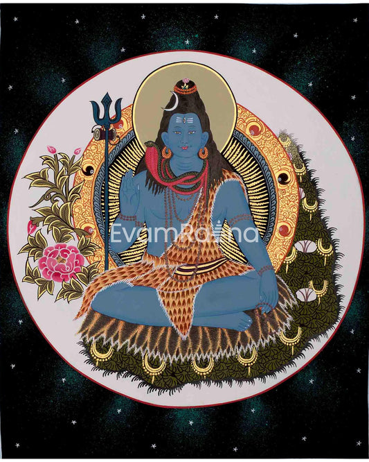 Lord Shiva Thangka