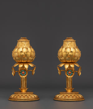 gold-glided-lotus-vase-set