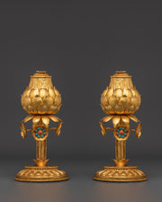 gold-glided-lotus-vase-set