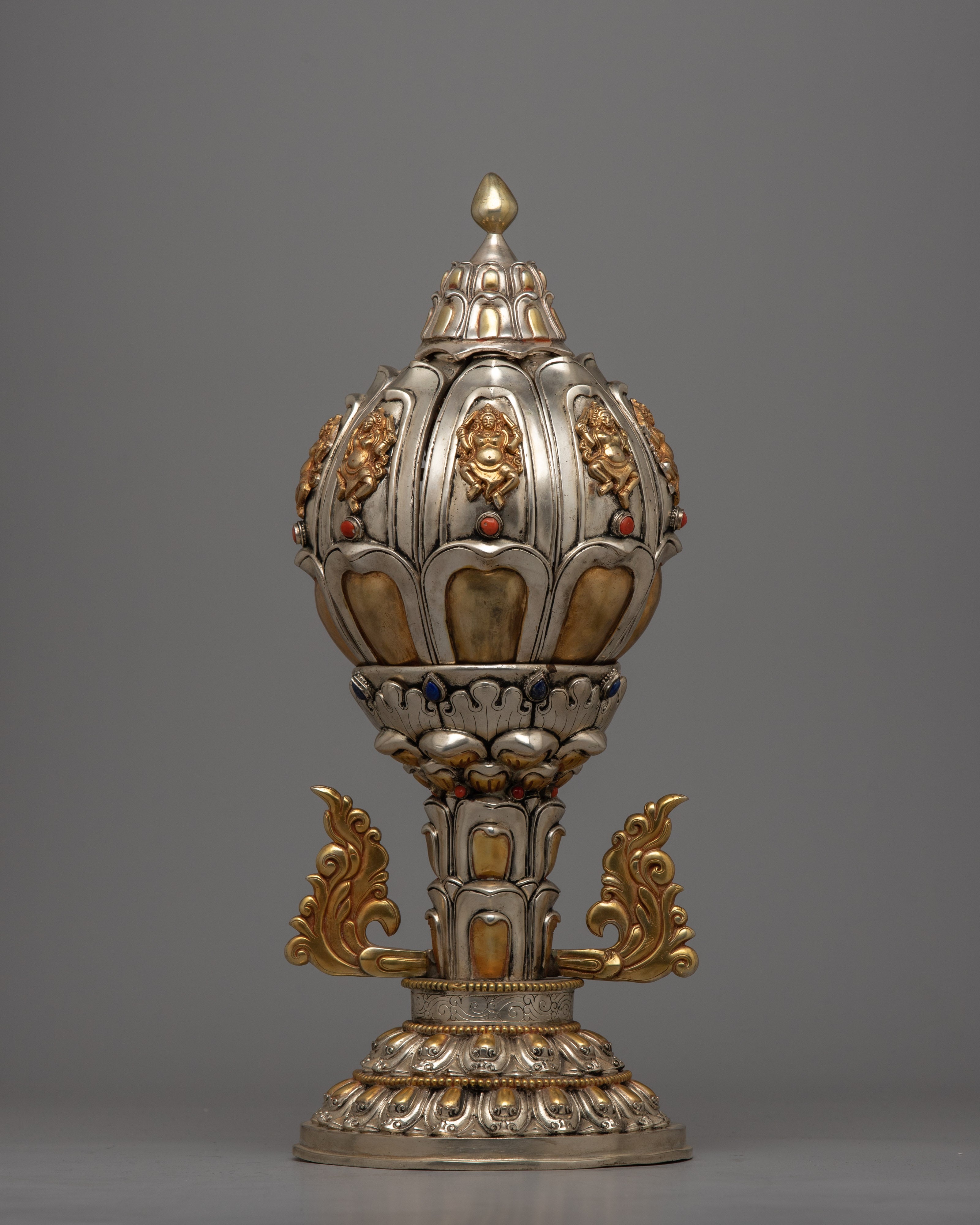 Copper Lotus Mandala of Chakrasamvara | Eight Dakini Ritual Sculpture