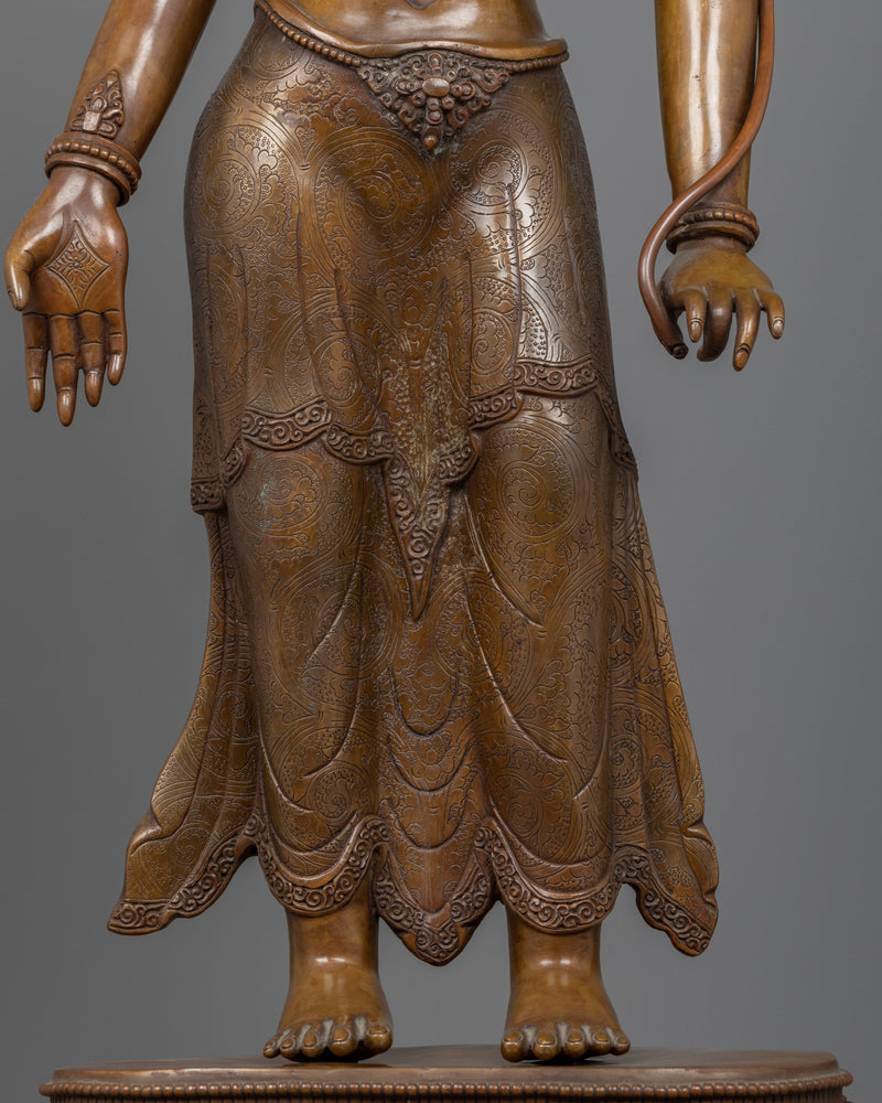 Bronze Chenrezig Statue | Himalayan Traditionally Hand-crafted Spiritual Art-work