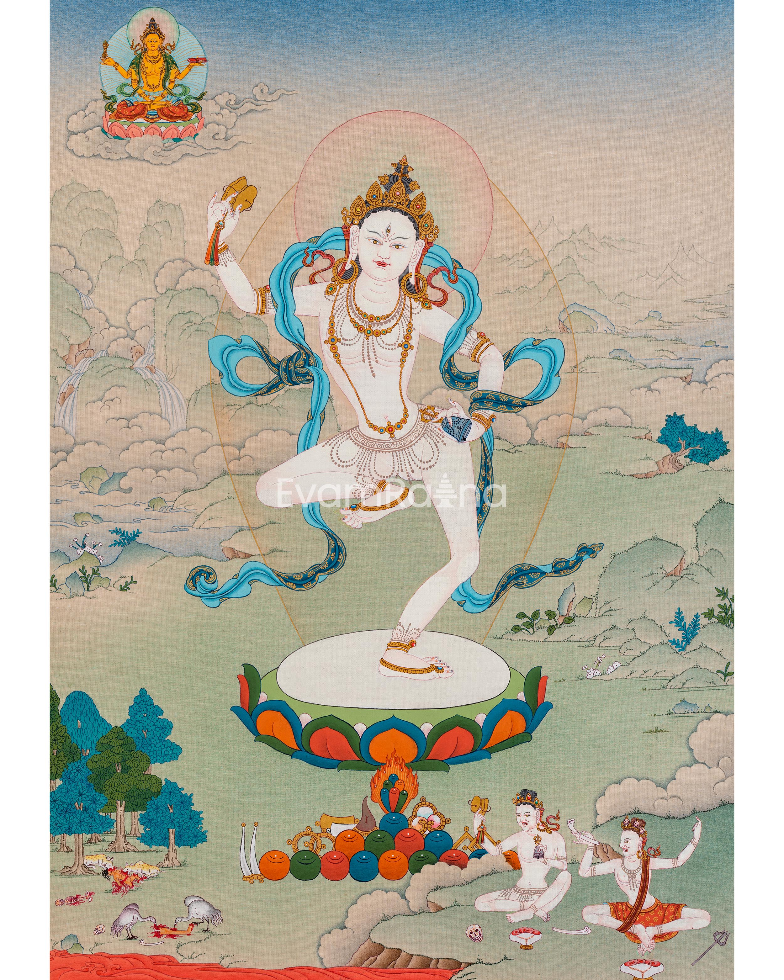 Machig Labdron Thangka | The Yogini Of Tibet | Dakini Of Chod