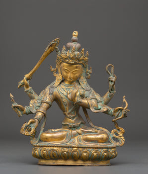 Handmade Statue of Maha Manjushri