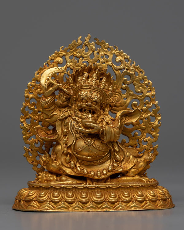 Copper Bernagchen Mahakala Statue