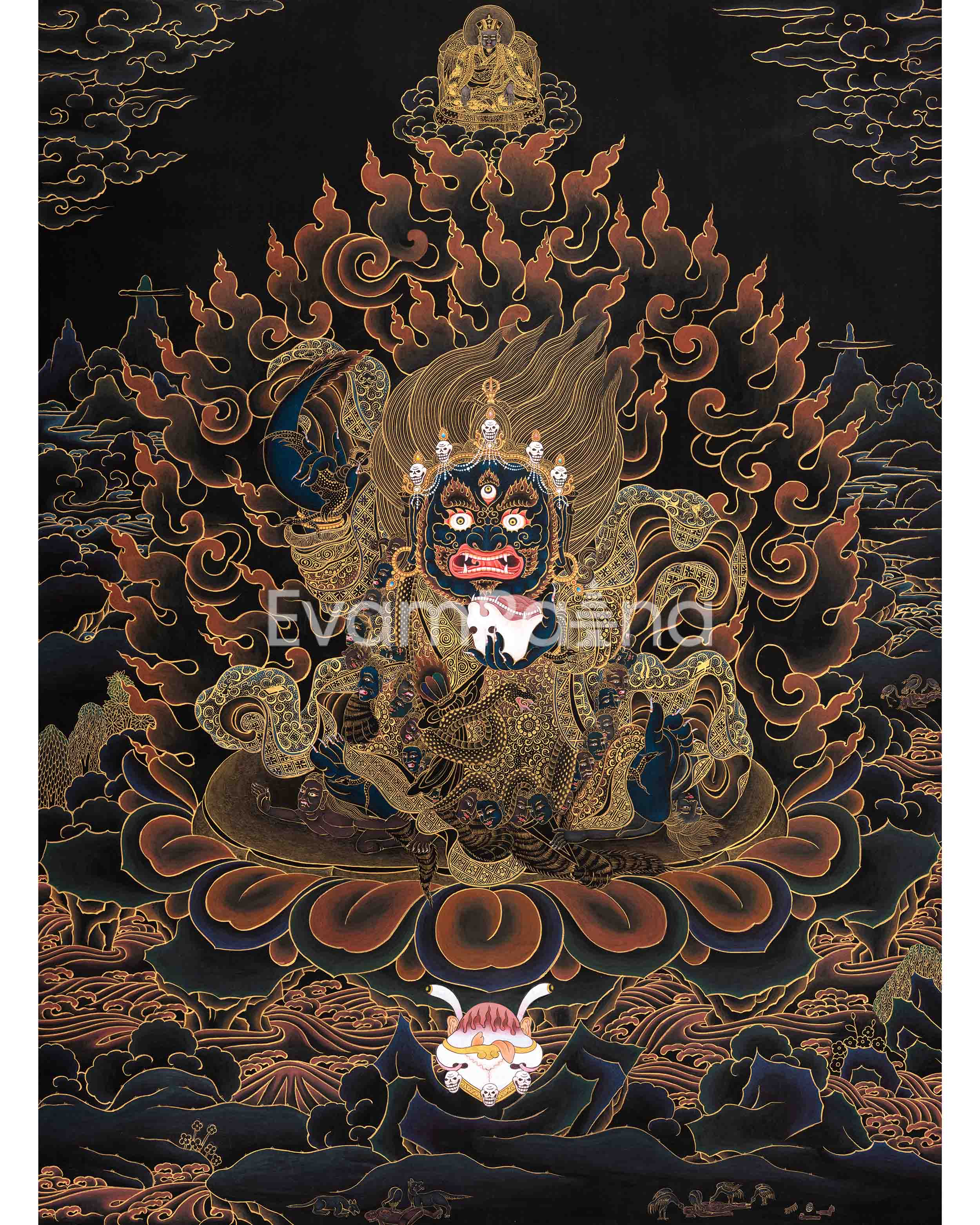 Mahakala Bernagchen Thangka | A Symbol of Protection and Power In Tibetan Buddhism