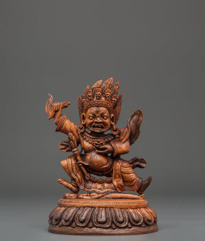 Mahakala Bernakchen Enlightened Protector Statue | Wrathful Deity Mahakala Artwork