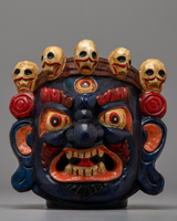 Mahakala Wood Carved Mask