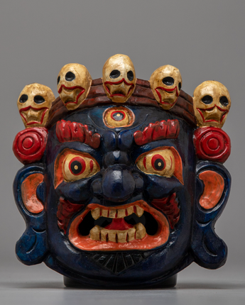 Mahakala Wood Carved Mask
