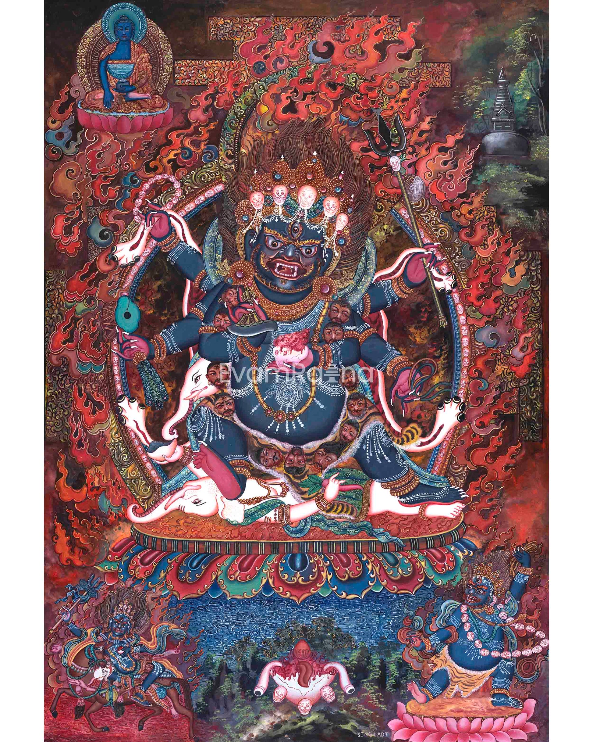 Mahakala Thangka Print