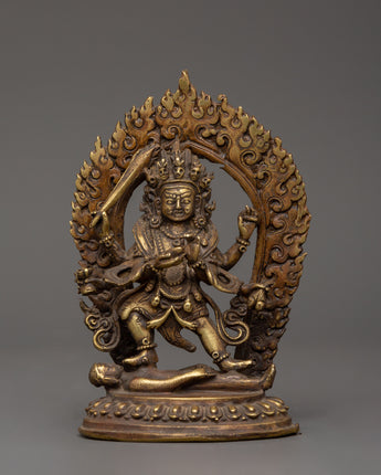 handcrafted-brass-mahakala-statue