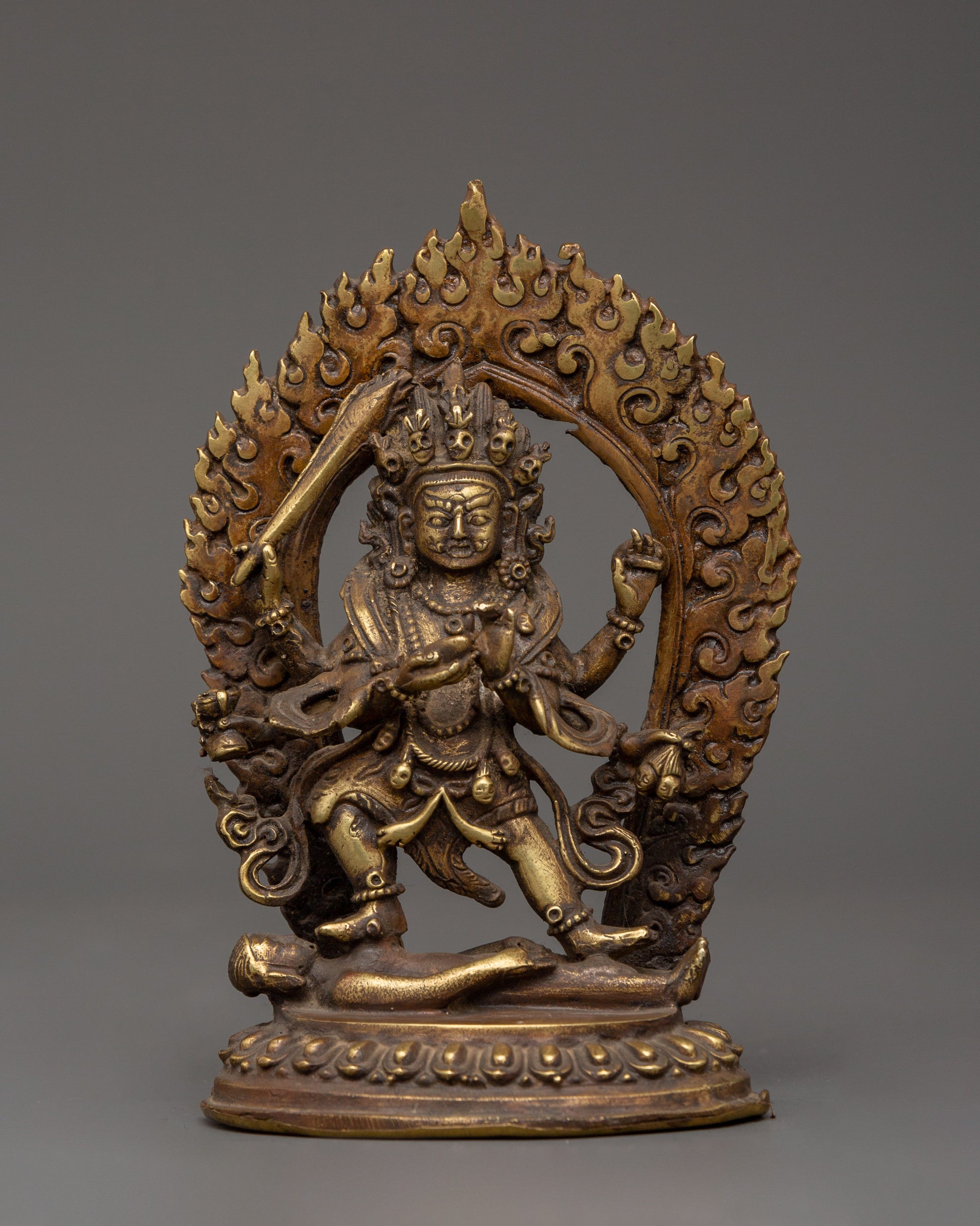 handcrafted-brass-mahakala-statue