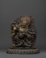 Copper Mahakala Statue