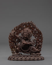 Tibetan Mahakala Bernakchen Protector Deity Statue