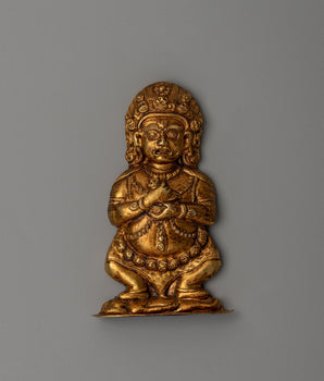 Copper Body Mahakala Statue