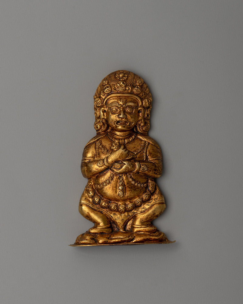 Copper Body Mahakala Statue