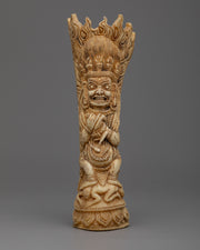 Exquisite Mahakala Bone Carved