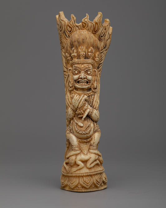 Exquisite Mahakala Bone Carved