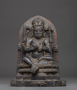 Sacred Four-Armed Mahakala Statue