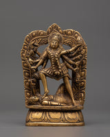 Mahakali brass statue 