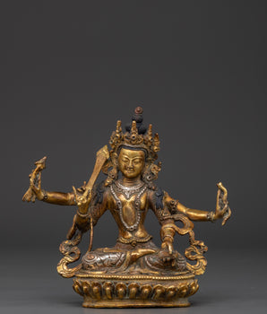 Maha Manjushri Copper Statue