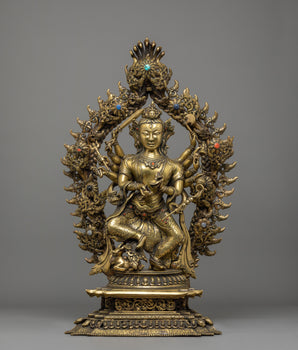 Handmade Nityanath Shiva Statue with Nandi