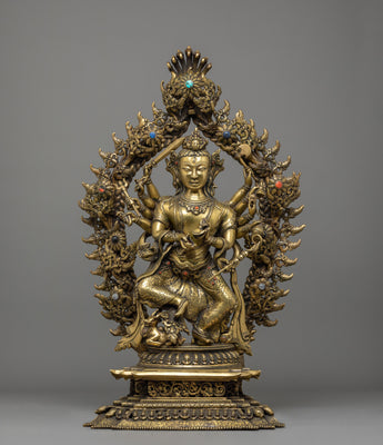 Handmade Nityanath Shiva Statue with Nandi