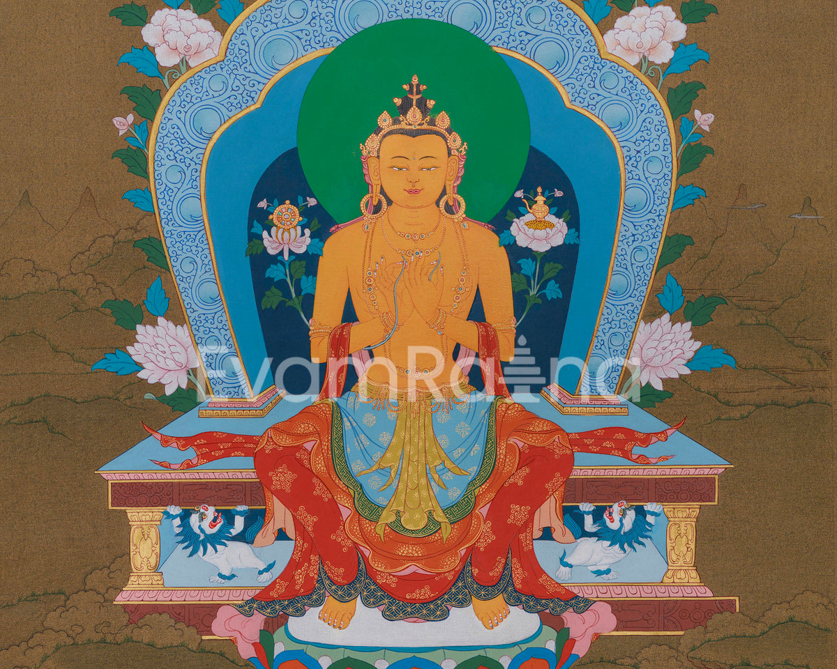 Buddha Maitreya Thangka | The Future Buddha of Compassion and Wisdom