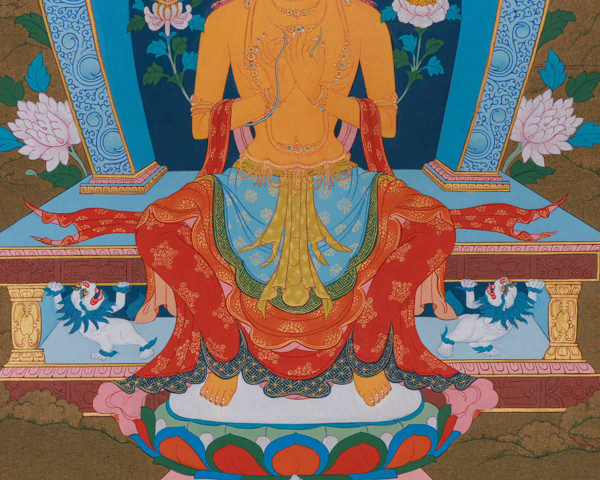 Buddha Maitreya Thangka | The Future Buddha of Compassion and Wisdom