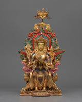 Copper Maitreya Buddha Statue 