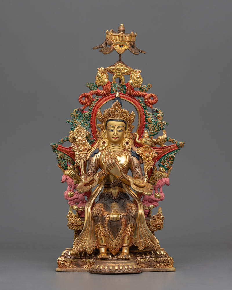 Copper Maitreya Buddha Statue 