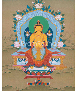 Maitreya Buddha Thangka Art | Guidance Towards Enlightenment and Compassion