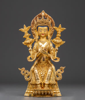 Handcrafted Maitreya Buddha Sculpture