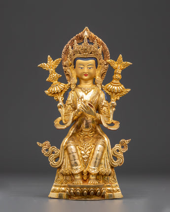 Handcrafted Maitreya Buddha Sculpture