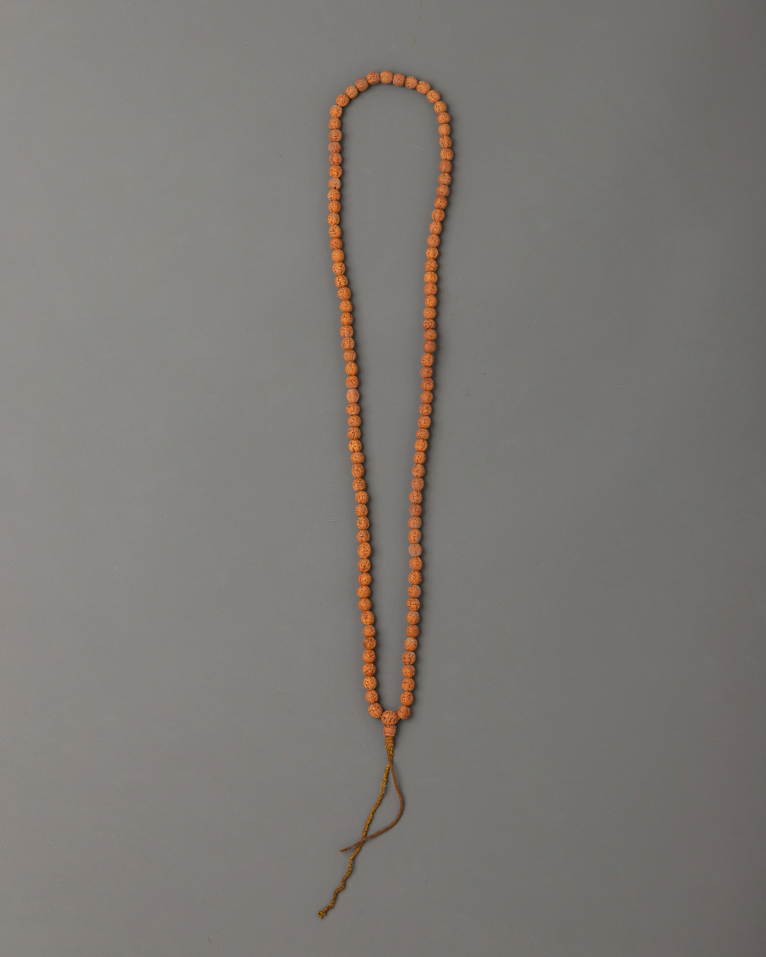Wood Carved Mala for Prayer | Meditation and Yoga Craft