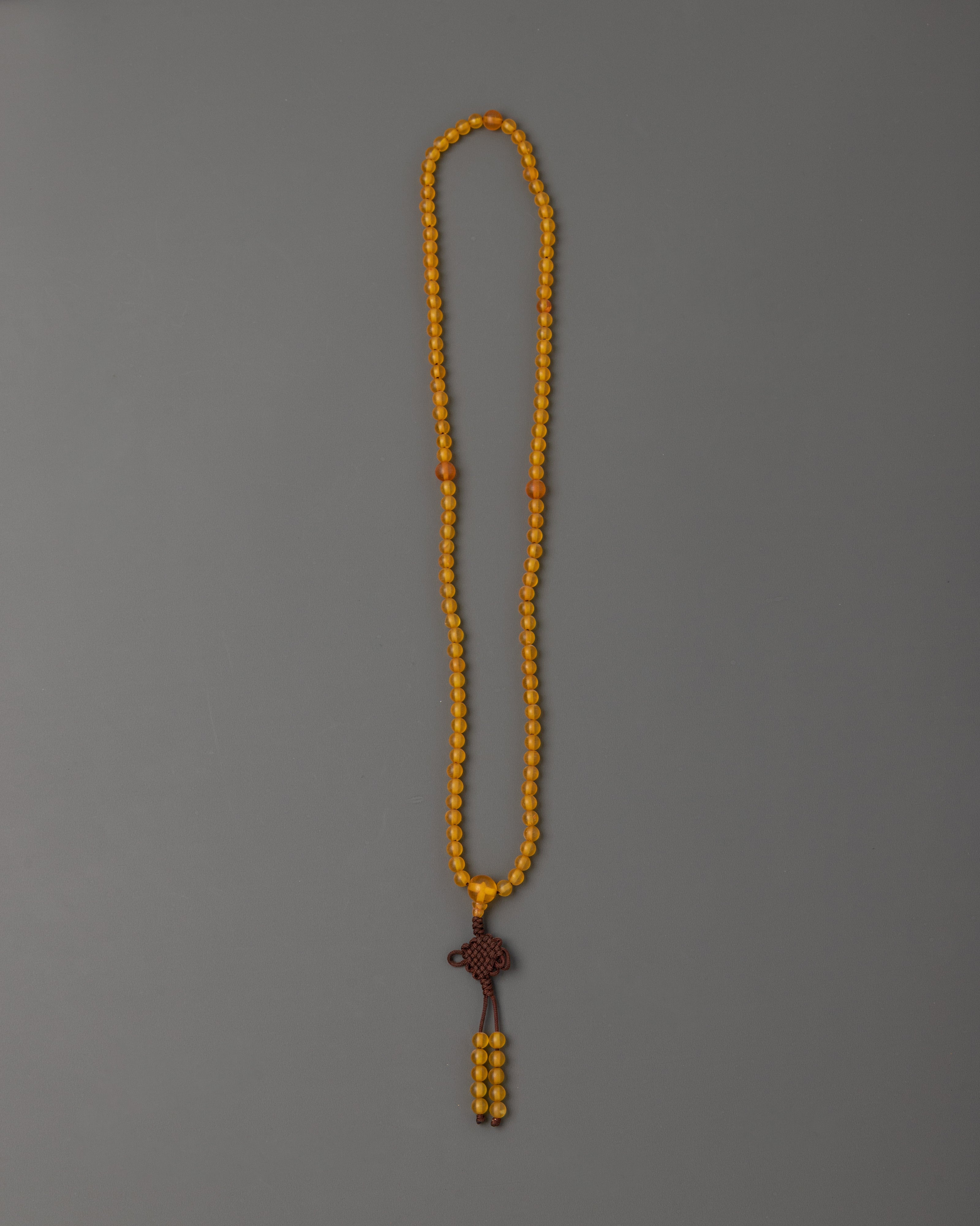 Yellow Agate Mala Beads